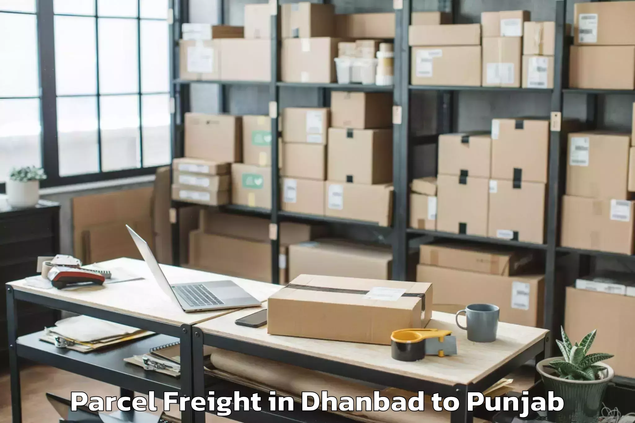 Book Your Dhanbad to Malerkotla Parcel Freight Today